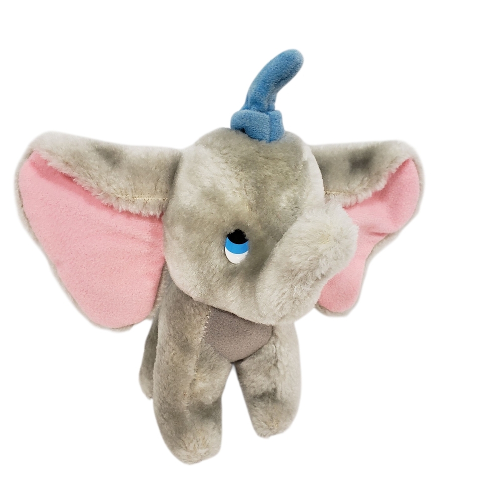 Vintage Disney Dumbo 8" Plush Stuffed Animal Blue Hat